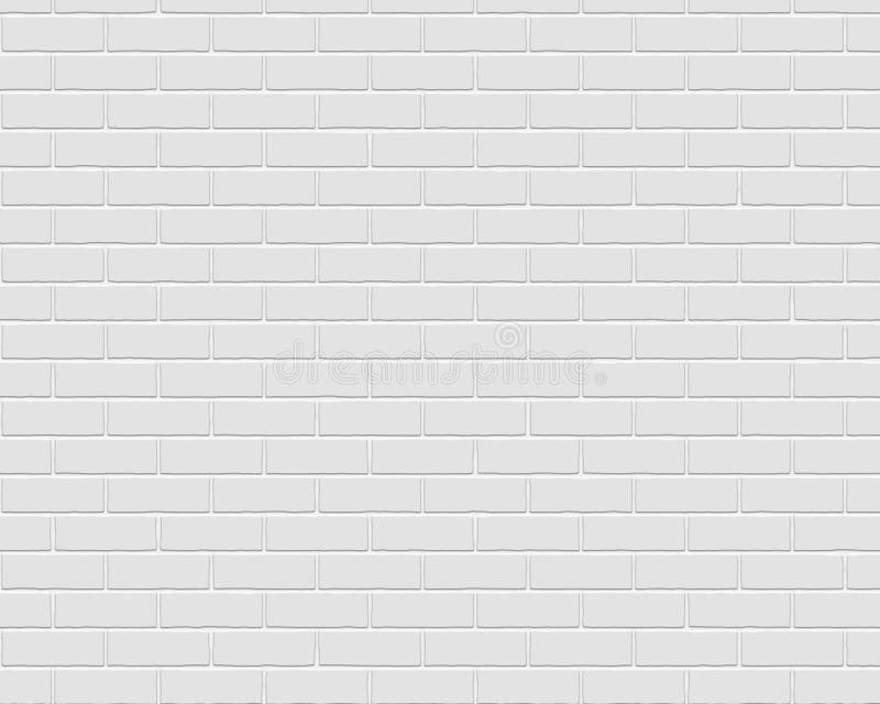 Vector Seamless Header Bond White Brick Wall Texture Stock Vector