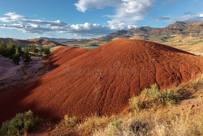 Painted Hills of John Day Fossil Beds National Monument, Oregon royalty free stock photo Painted Hills of John Day Fossil Beds National Monument, Oregon royalty free stock photo