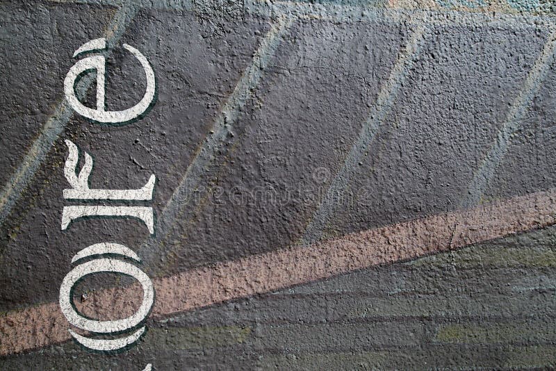 Painted and Print Aged Background stock photography