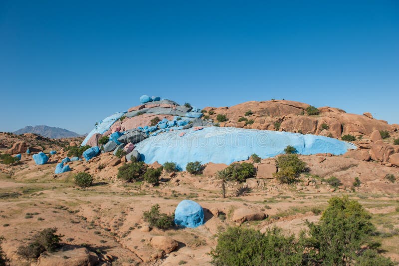 Painted Rocks, Tafraoute, Morocco Stock Image Image of spectacular