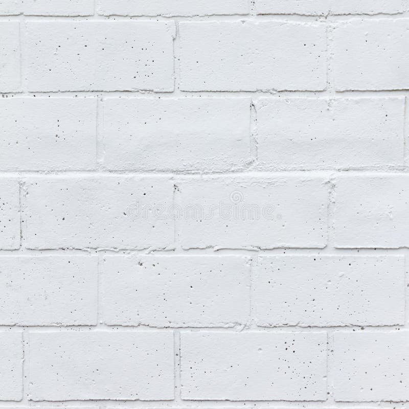 Painted White Brick Wall Texture Stock Image Image of painted, rough