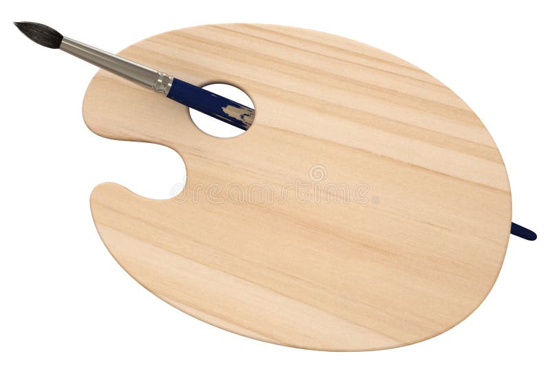 Painter Palette stock illustration. Illustration of painting 4461480