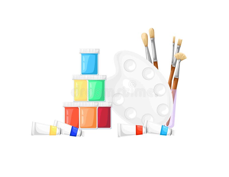 Painters Palette Cartoon Stock Vector (Royalty Free) 139966504
