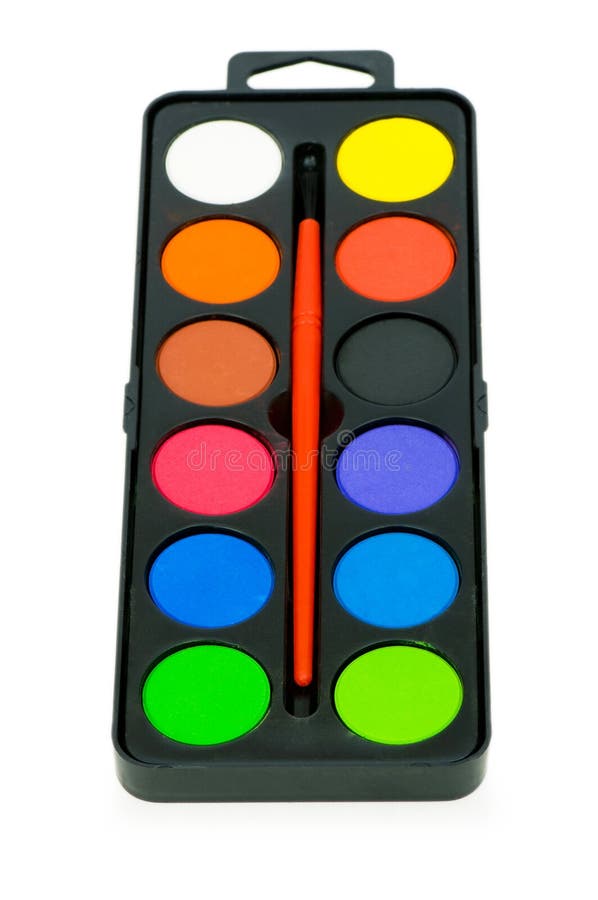 Painters Palette Isolated On The White Stock Photo Image of education