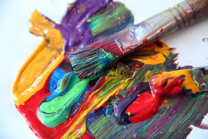 Painting stock image