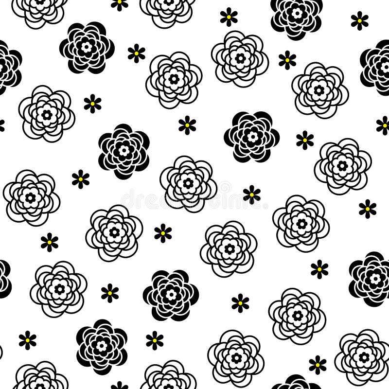 I designed a flower abstractly stock illustration