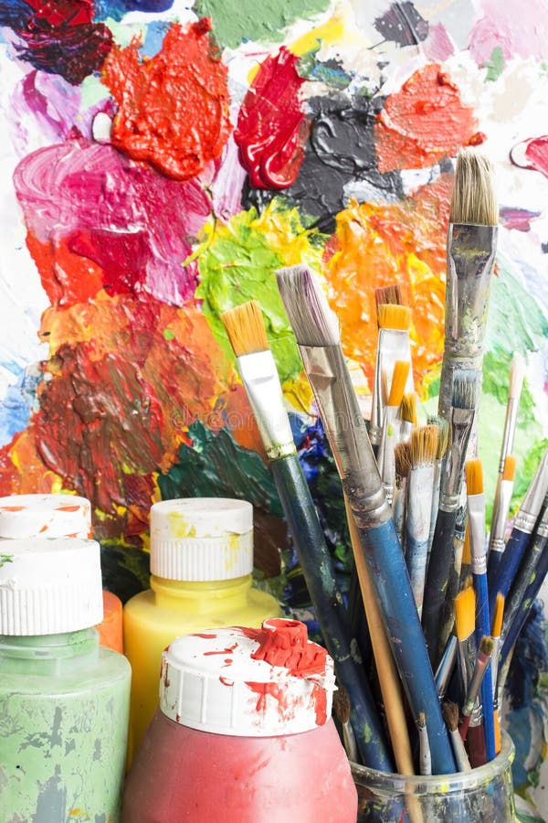 Painting equipment stock photo. Image of hobby, paint 99383002