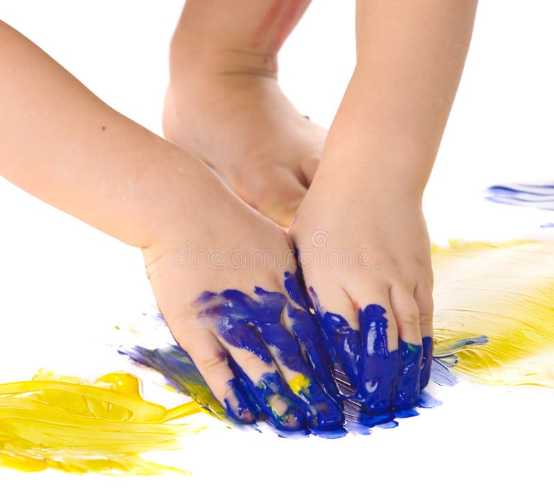 Painting hands royalty free stock photography Painting hands royalty free stock photography