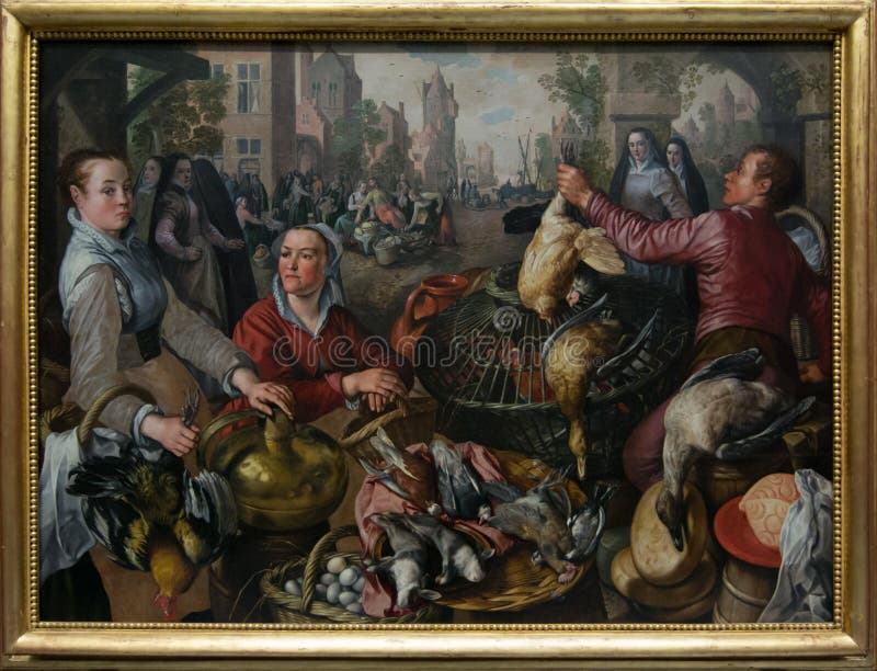 Joachim Beuckelaer The Four Elements Fire 1570 Museum Quality Oil Painting Reproduction D4560