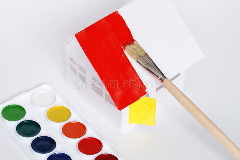 Painting paper house