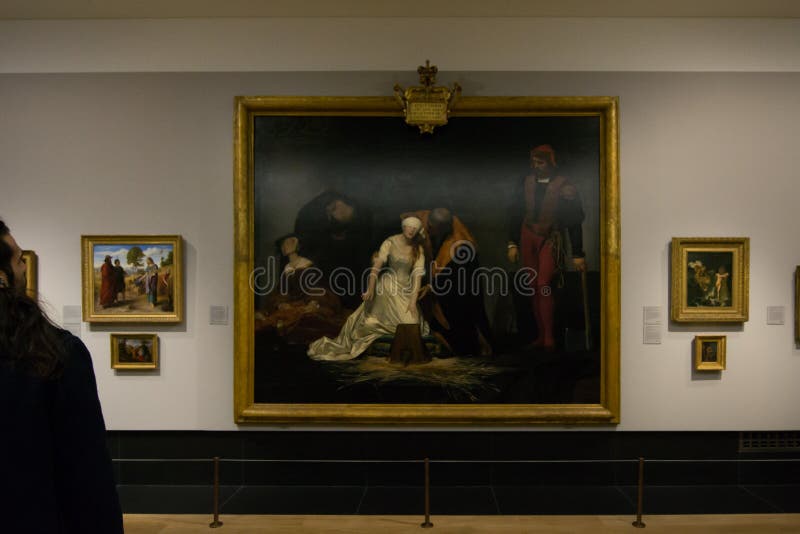 Art oil painting Paul Delaroche The Execution of Lady Jane Grey hand painted 