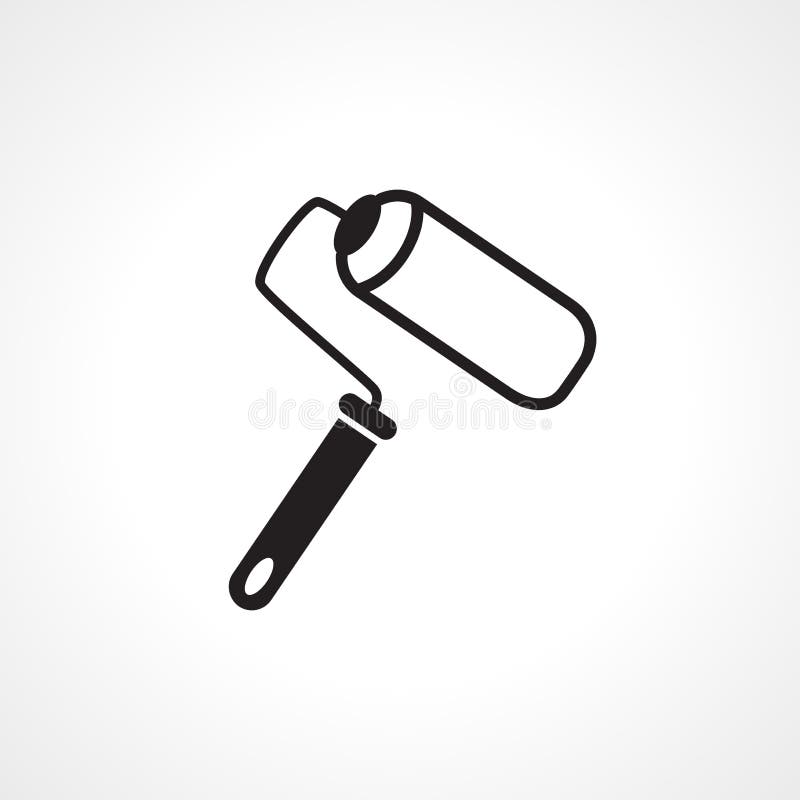 Painting Roller Icon. Painting Roller Vector Icon. Painting Roller