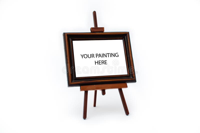 Painting stand stock image. Image of small, stand, artist 16216575