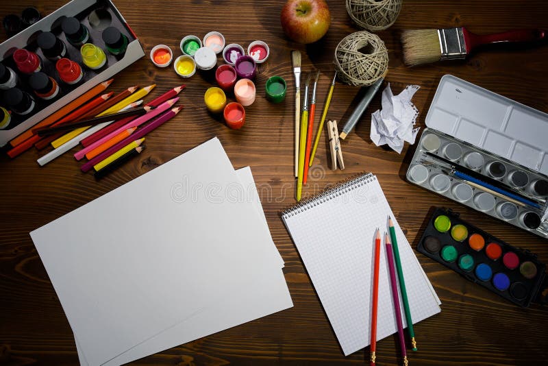 Painting tools stock image. Image of paint, stick, multi 17910783