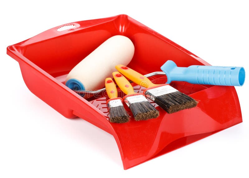 Painting Tools and Color Guide Stock Photo Image of palette, brush