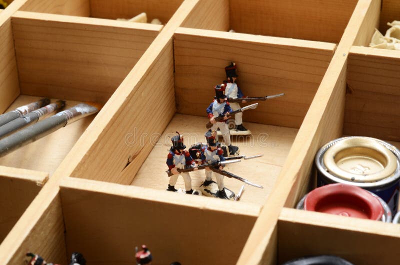 Paintings on Figurines for Model Diorama Stock Photo Image of collection, diorama 180302902