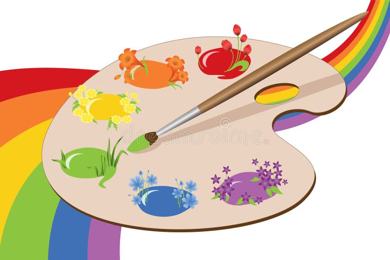 Paint board design, Art creativity tool and work theme Vector illustration  Stock Vector Image & Art - Alamy