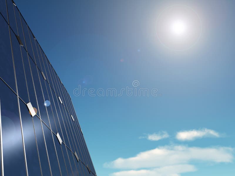 Painéis solares ilustração do vetor