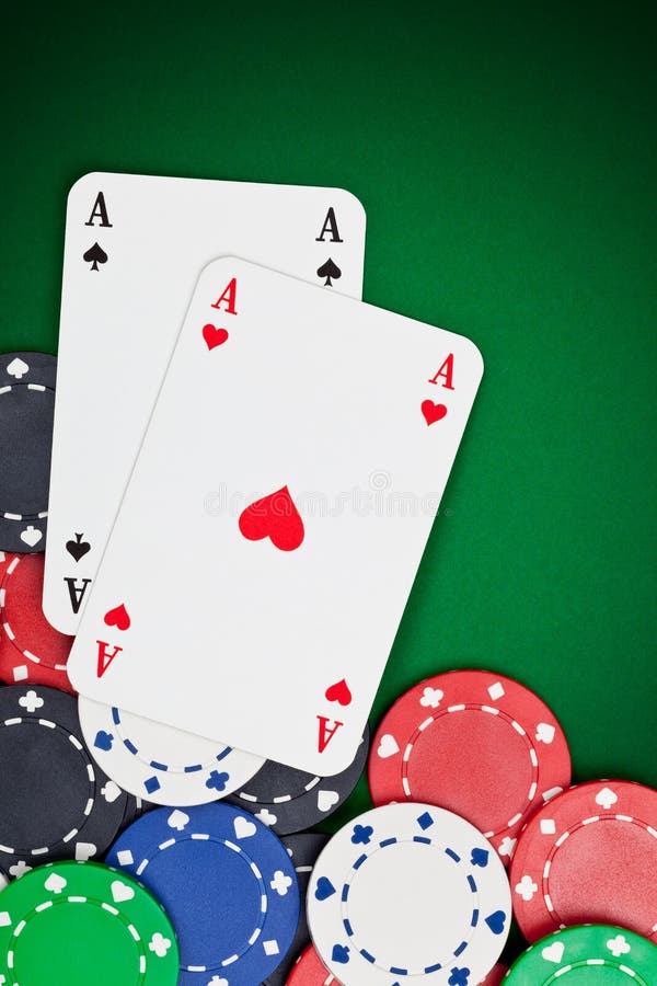 Pocket aces stock image. Image of betting, addiction 30666019