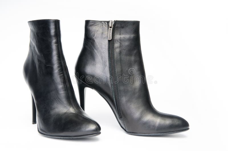 Pair of black female boots