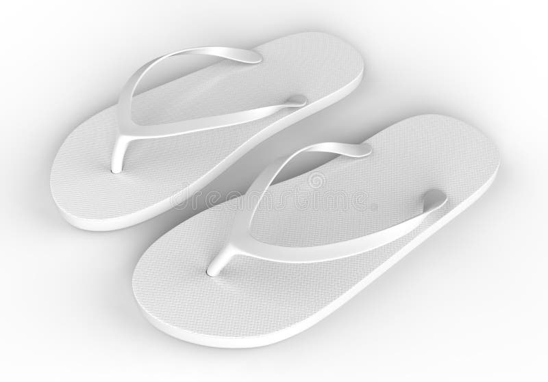 plain white slippers