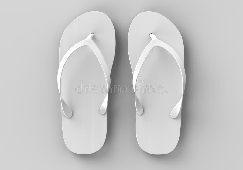 white beach slippers