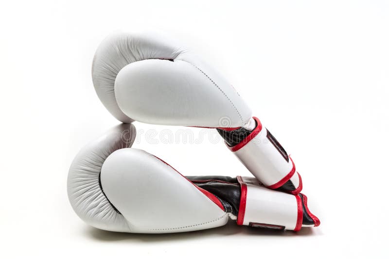 Pair of Boxing Gloves in a Heart Shape Stock Image Image of white