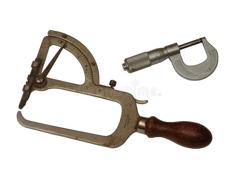 Pair of calipers stock photo. Image of craftsman, vintage 589102