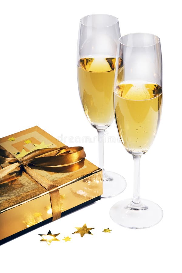 Pair of champagne flutes