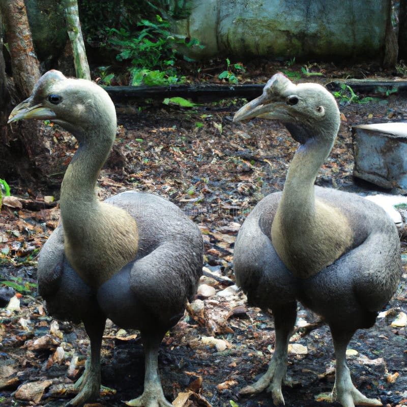 Pair of Cloned Dodo Birds Generative AI Stock Image Image of scifi