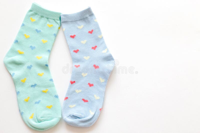 Pair of colorful socks stock image. Image of classical - 3692557