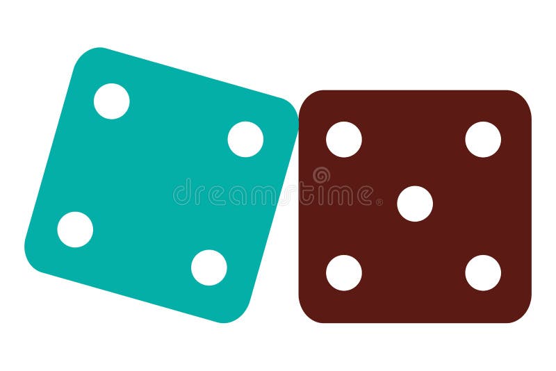 Pair of dice icon stock illustration. Illustration of lucky 73383985