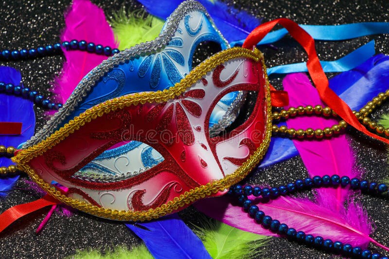 Bright Color Feathers, Colorful Mask Feathers