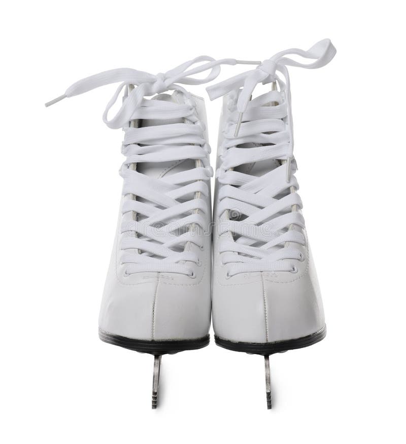 Pair of Figure Ice Skates Isolated