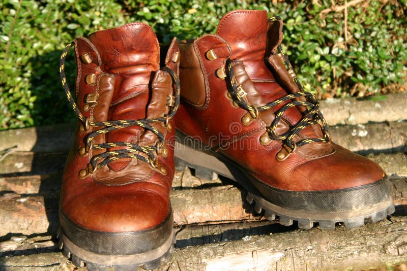 A pair of hiking boots