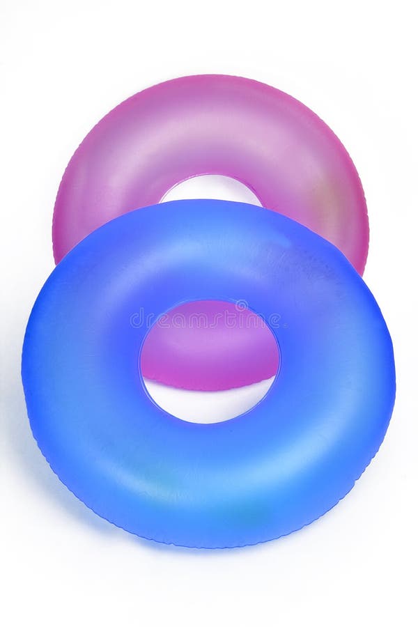 Pair of Inflatable Round Pool Tubes