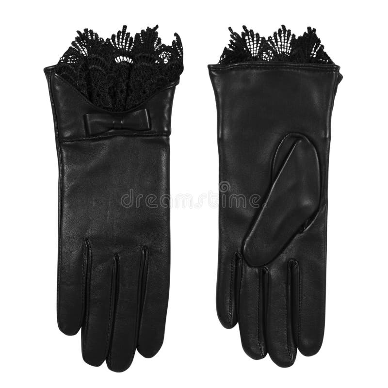 Pair of Leather Female Gloves Stock Photo Image of isolated, leather