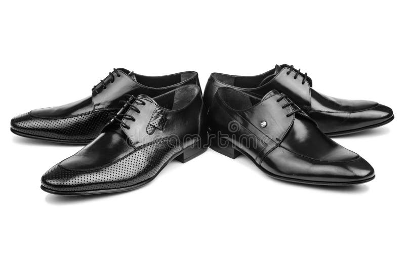 Pair of male shoes stock image. Image of black, shiny - 44325517