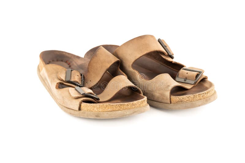 Old sandals stock photo. Image of isolated, accessory - 191579738