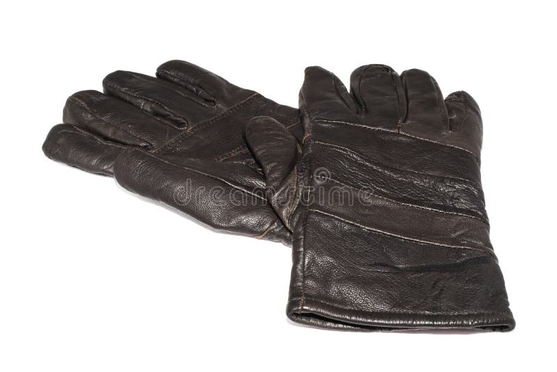 US style gloves black leather Original Belgian army combat leather gloves