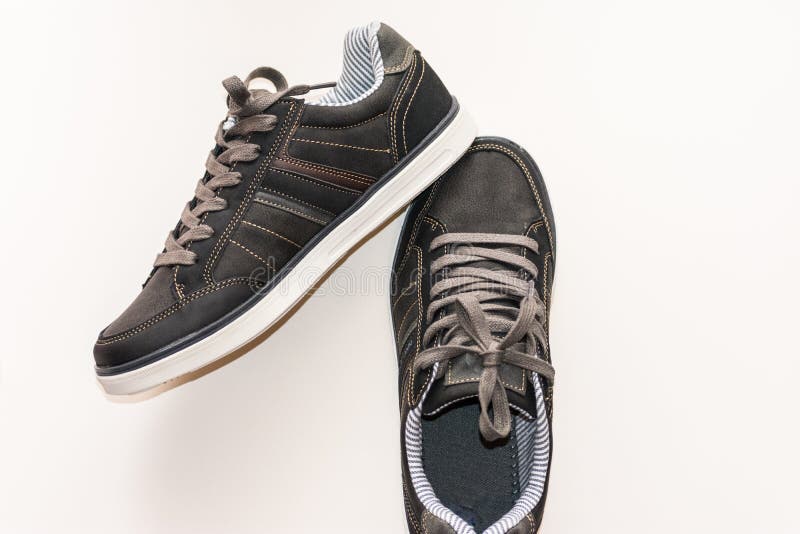 Pair of new men`s shoes stock photo. Image of accessory 140611336