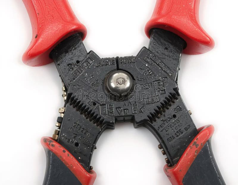 A pair of pliers with a black and silver head vector illustration.