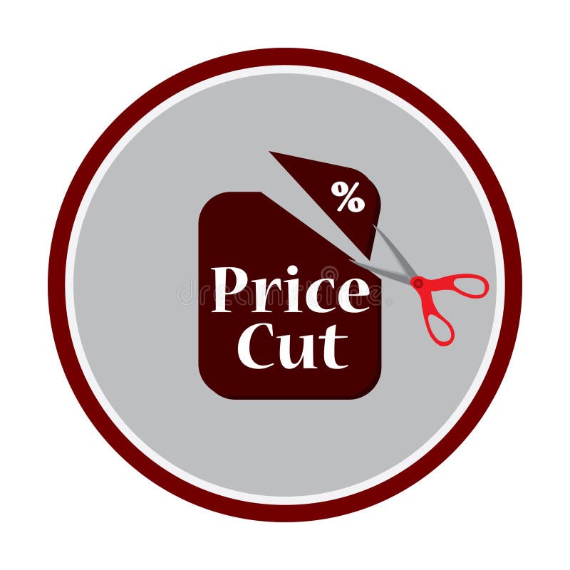 Scissors Cutting Price Tag Icon Stock Illustrations 153 Scissors