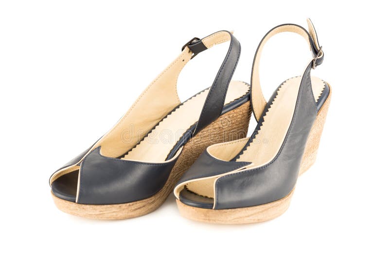 Pair of shoes stock photos