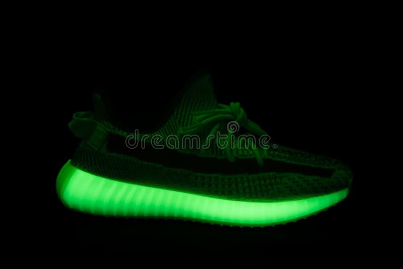 yeezy glow in the dark black