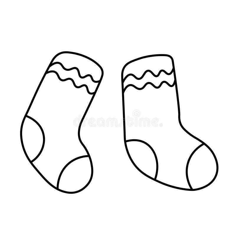 Outline Pair Socks Stock Illustrations – 1,000 Outline Pair Socks Stock ...