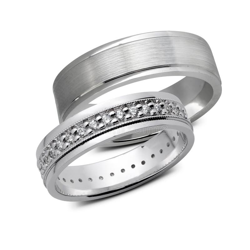 A pair of wedding rings stock image. Image of engagement 118691673