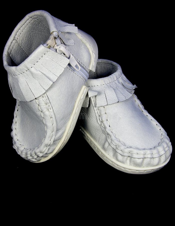 Pair white children s shoes