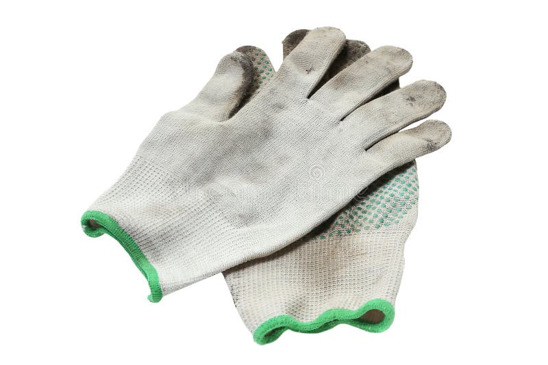 A pair of work gloves when working in the ground. Pair working gloves stock images, royalty-free photos and pictures