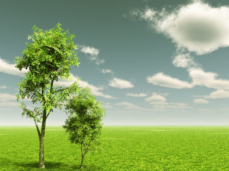 Paisagem deslumbrante ilustração stock